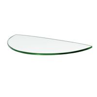купить Полка Melon Glassart 400x230x8 мм, прозрачное стекло в Кишинёве