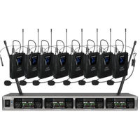 Микрофон RBR BM-7078 8B Sistem Wireless UHF 8 Headset