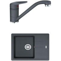 Мойка кухонная со смесителем Franke 114.0660.907 BFG 611-62 + Novara Plus Negru