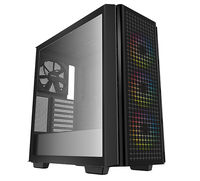 Case ATX Deepcool CG540, w/o PSU, 4x120mm (3xARGB fans), 2xTempered Glass, 2xUSB3.0, Black