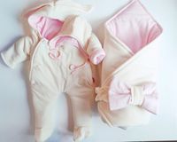 Конвертик PAMPY Pink+Комбинезон+шапочка (0-6 месяцев)