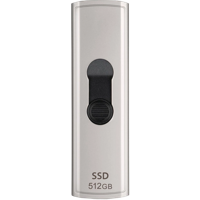 .512GB  Transcend Portable SSD ESD320A Silver, USB-A 3.1 10Gbps, Metallic Capless/Slider (68.2x19.7x