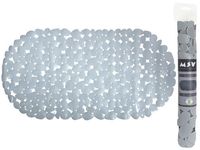 Коврик для ванны 35X68cm MSV Galets овал, серый, PVC