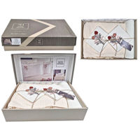 Домашний текстиль Promstore 57065.5 Lenjerie de pat 2pers NewHome Pike Cream cu broderie