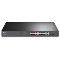 16-port 10/100M TP-Link PoE+ Switch, TL-SL1218MP, steel case