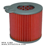 Air filter HFA1105 Replaces OEM numbers: Honda 17211-KN7-830 Applications Honda Motorcycle CH150 Elite 150  86