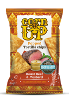 Chips porumb CornUP cu gust vita si mustar 60g