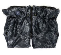 Mănuși separate pentru cărucior "Plush Flori Grey" Womar Zaffiro