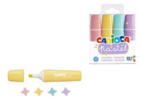 Set textmarkere Carioca Pastel 4buc, 4.5mm