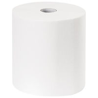 Бумажные полотенца белые 1 слой 300 м