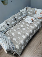 Комплект постельного белья в кроватку Pampy Dark Beige