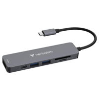 Переходник для IT Verbatim VER_32156 USB-C Essentials Multiport Hub, 6 ports