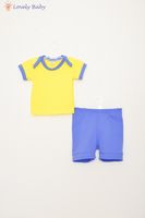 Set tricou + pantaloni albastru