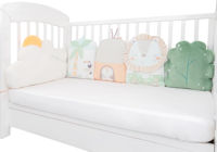 Комплект плюшевых подушек для детской кроватки KikkaBoo Jungle King