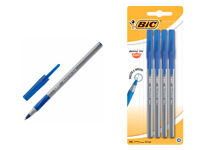 Набор ручек Bic Round Stic Exact 4шт, синии, блистер