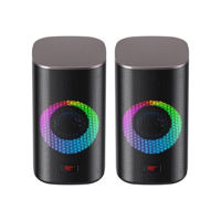 Gaming Speakers Havit SK212, 2x2.5" drivers, 2x3W RMS, 4Ohm, 3.5mm/BT, RGB, Black
