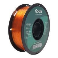 eTPU-95A  1.75 mm, Transparent Orange Filament, 1 kg, ESUN