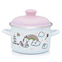 Кастрюля miscellaneous 54150 emailata Unicorn 16cm, 2l, capac din metal
