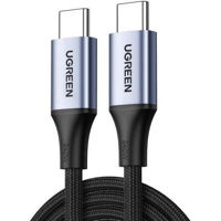 Кабель для моб. устройства Ugreen 45067 Type-C to Type-C 1m 480Mbps 6A 240W, L513, Gray