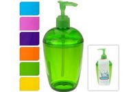 Dozator pentru sapun lichid Bathroom transparent, diverse culori, plastic