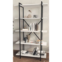 Офисный стеллаж Nex Home Теос, 90x29.7x159 см, Белый (15-14-01)