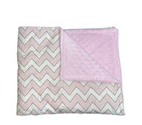 Плед утепленный плюшевый HB (100x80 см) Pink Zigzag