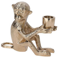 Свеча Promstore 34222 Sfesnic metalic Maimuța 15x13x6cm, auriu