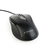 Mouse Gembird MUS-6B-01, Optical, 800-1600 dpi, 6 buttons, Ambidextrous, Black, USB