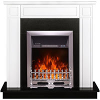 Șemineu electric ArtFlame Adam & Galileo silver, 1000x1000x270 mm, Alb