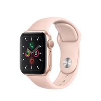 Смарт-часы Apple Watch Series 5 44mm / Gold Aluminium Case With Pink Sand Sport Band, MWVE2 GPS