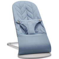 Leagăn pentru bebeluși BabyBjorn 006223A Balansoar Bliss Woven Petal Quilt, Blue