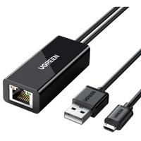 Переходник для IT Ugreen 30985 for Chromecast Micro USB to Ethernet, Black