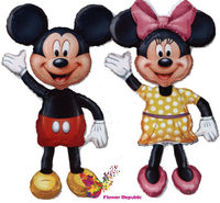 Walking Balon foile  cu heliu  - «Mikey/Minni Mouse»