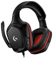 Gaming Headset Logitech G332 Prodigy, 50mm drivers, 20-20000Hz, 39 Ohm, 107dB, 280g. 3.5mm Black/Red