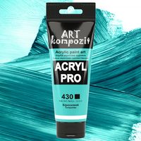 Краска акриловая Art Kompozit, (430) Бирюзовый, 75 мл
