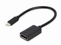 Adapter  Type-C to DP socket 0.15m Cablexpert, up to 4K at 60 Hz, A-CM-DPF-02