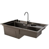 Chiuvetă bucătărie ArtFlame HM7848 LOARA negru