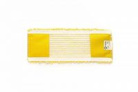 Bucle - Mop plat microfibra galben 40x15 cm, buzunar