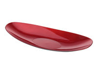 Тарелка декоративная 41X16X6сm H&S овальная, красная