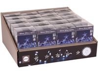 Огни новогодние Звезды 40 micro LED, 2m, 3XAA, белые
