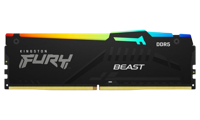 32GB DDR5-5600MHz  Kingston FURY Beast RGB (KF556C40BBA-32), CL40-40-40, 1.25V, Intel XMP 3.0, Black