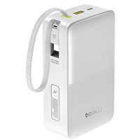 Аккумулятор внешний USB (Powerbank) Baseus E0028101, EnerFill FC51 Bipow 2 Pro Digital Display, Moon White