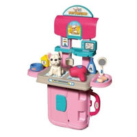 Complex de joacă pentru copii Optmarket 202016989 Ветеринарная клиника 3в1 розовая