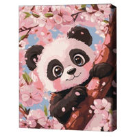 Картина по номерам BrushMe KBS0181FC 30x40сm (fără cutie) Panda drăguț