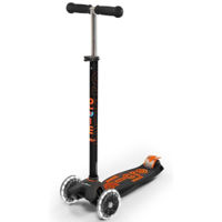 Самокат Micro MMD143 Maxi Deluxe LED Black Orange