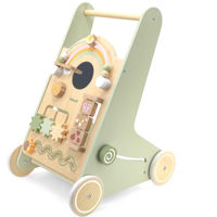 Ходунок Viga 44226 Premergător din lemn cu panou educativ