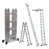 Scară Bau Welt Scară-transformer din aluminiu 4 sec. 3 trepte (3.7m)