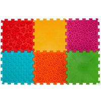 Коврик игровой Ortek 12815 Коврик-пазл массажный Мягкий (6 эл.)