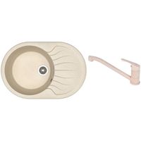 Мойка кухонная со смесителем Dr.Gans Berta 760 + SanDonna F 1066 bej