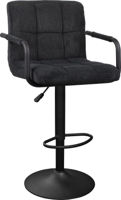 Барный стул Deco SB-042 Velvet Black + Black Legs